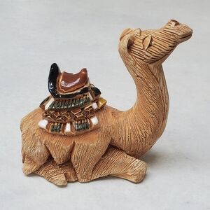Vtg Signed Artesania Rinconada Camel Figurine Uruguay Art Pottery Handcrafted